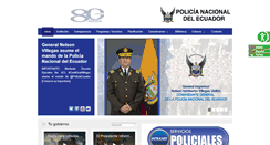 Desktop Screenshot of dgac.policiaecuador.gob.ec