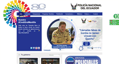Desktop Screenshot of cosp.policiaecuador.gob.ec
