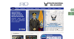 Desktop Screenshot of dgl.policiaecuador.gob.ec