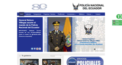 Desktop Screenshot of dnctsv.policiaecuador.gob.ec